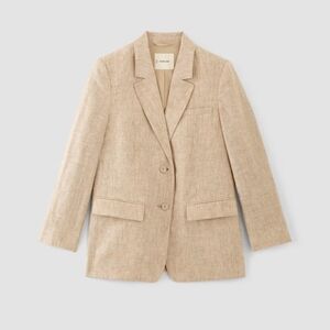 Everlane The Oversized Blazer in Linen | Cornstalk Chambray - 2